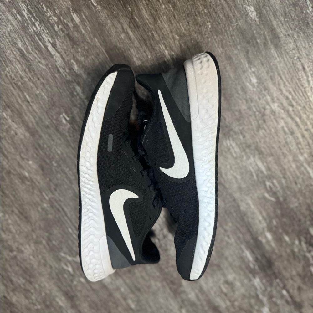 Nike Kids Black and White Athletic Sneakers